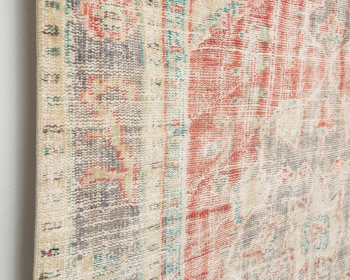 Red Turkish Oushak Rug 8' 2" x 5' 7" Hand-Knotted | No. VR20548