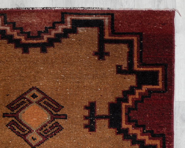 Multicolor Turkish Oushak Rug 10' 8" x 2' 10" Hand-Knotted | No. VR20554