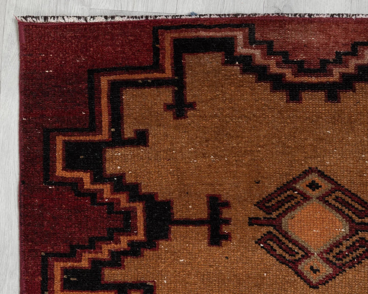 Multicolor Turkish Oushak Rug 10' 8" x 2' 10" Hand-Knotted | No. VR20554