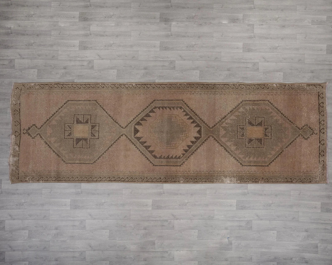 Beige Runner Rug 4' x 12' | No. VR20716