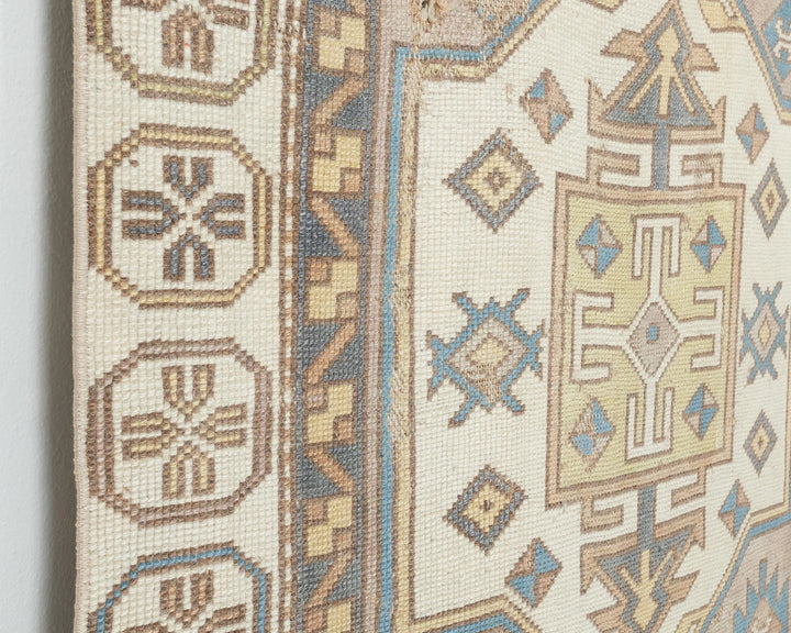 Multicolor Turkish Oushak Rug 3'6" x 5'4" Hand-Knotted | No. VR21035