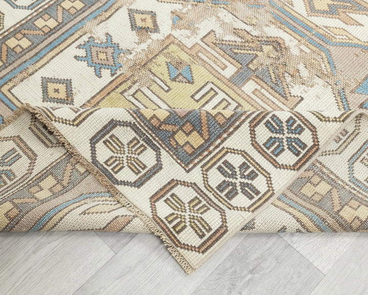Multicolor Turkish Oushak Rug 3'6" x 5'4" Hand-Knotted | No. VR21035