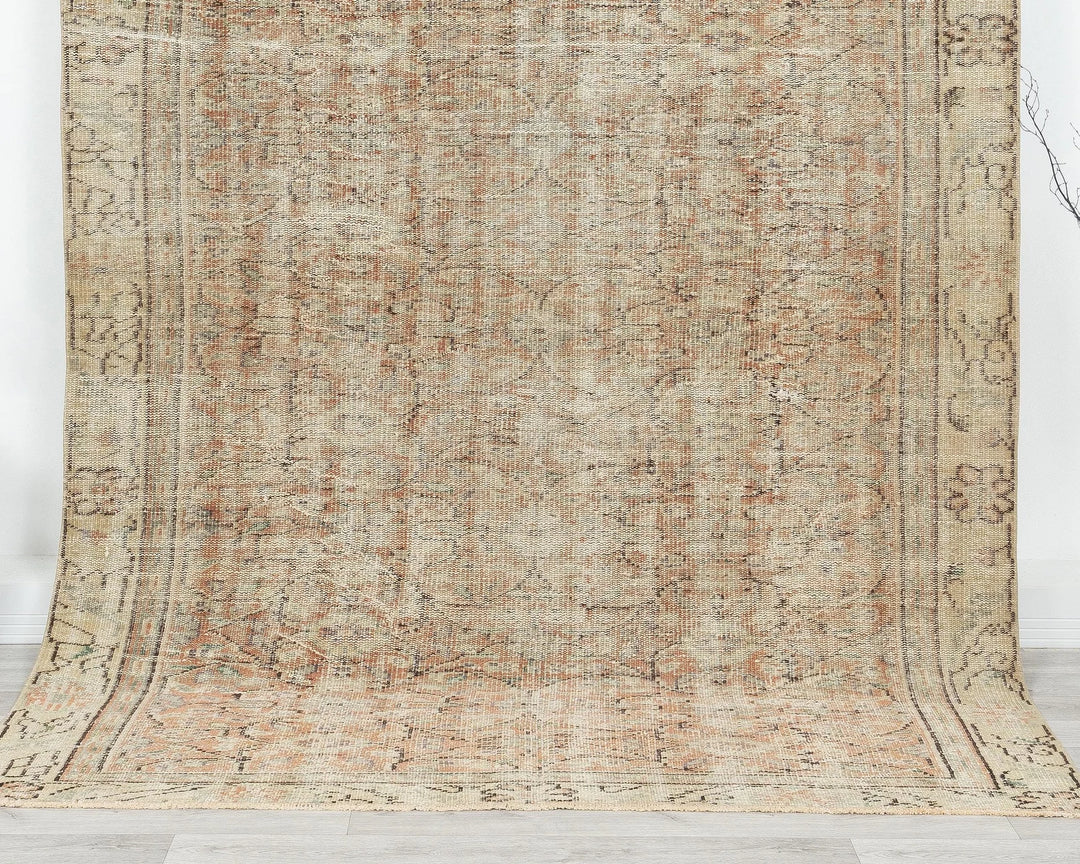 Multicolor Turkish Oushak Rug 5' 11" x 8' 6" Hand-Knotted | No. VR21173