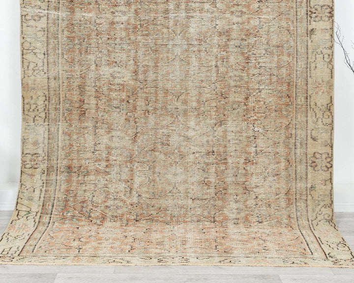 Multicolor Turkish Oushak Rug 5' 11" x 8' 6" Hand-Knotted | No. VR21173