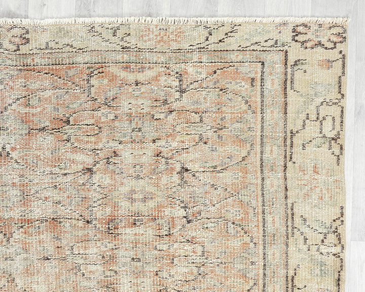 Multicolor Turkish Oushak Rug 5' 11" x 8' 6" Hand-Knotted | No. VR21173