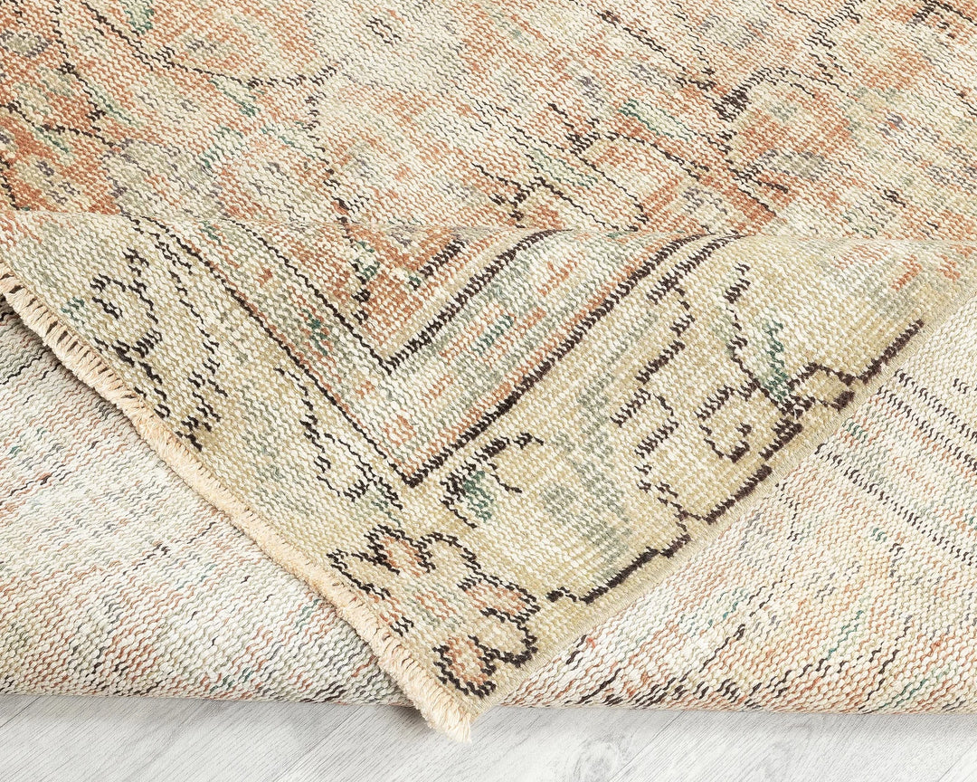 Multicolor Turkish Oushak Rug 5' 11" x 8' 6" Hand-Knotted | No. VR21173