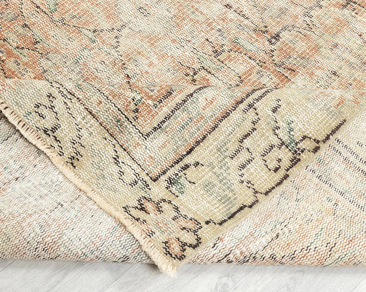 Multicolor Turkish Oushak Rug 5' 11" x 8' 6" Hand-Knotted | No. VR21173