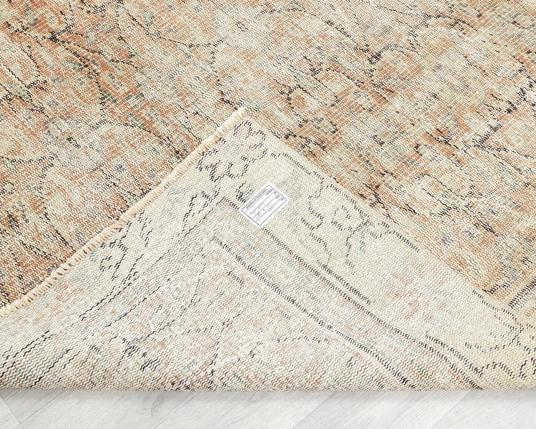 Multicolor Turkish Oushak Rug 5' 11" x 8' 6" Hand-Knotted | No. VR21173