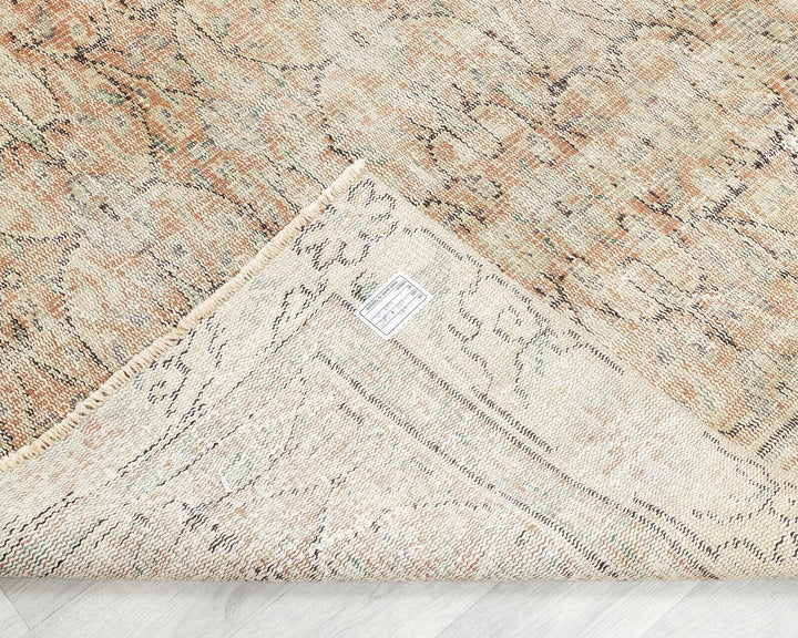 Multicolor Turkish Oushak Rug 5' 11" x 8' 6" Hand-Knotted | No. VR21173