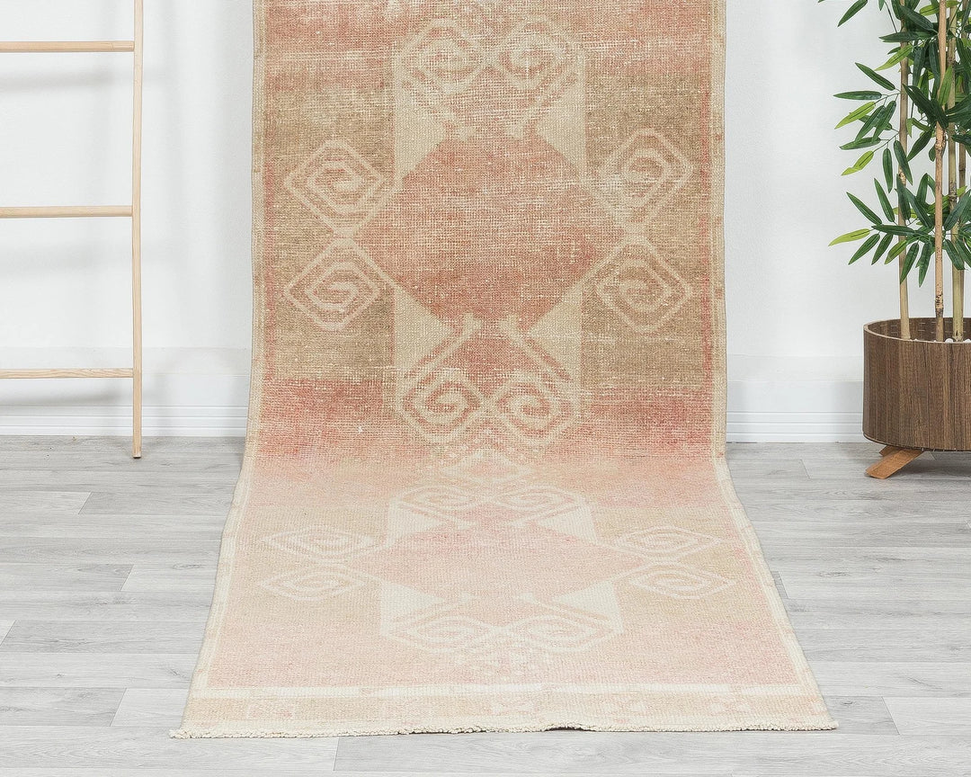 Multicolor Turkish Oushak Rug 2'10" x 10'8" Hand-Knotted | No. VR21191