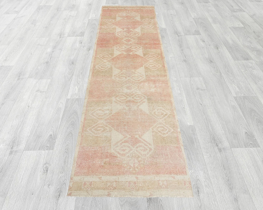 Multicolor Turkish Oushak Rug 2'10" x 10'8" Hand-Knotted | No. VR21191