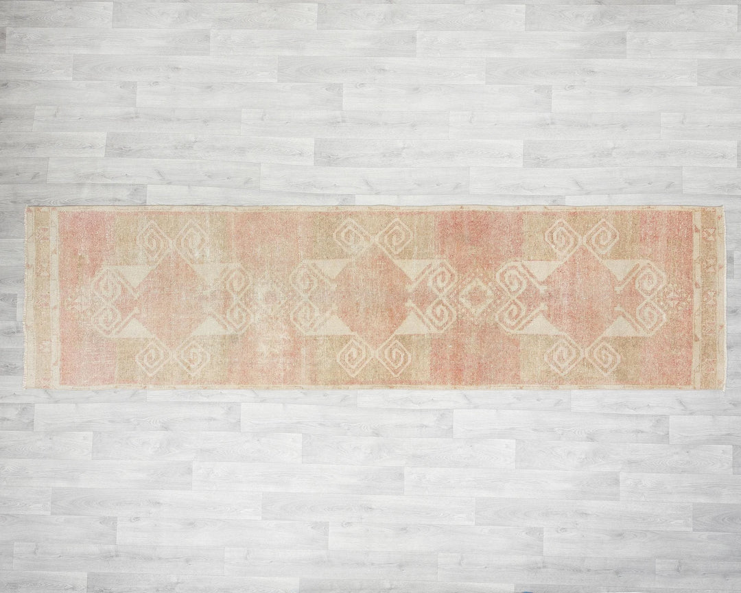 Multicolor Turkish Oushak Rug 2'10" x 10'8" Hand-Knotted | No. VR21191