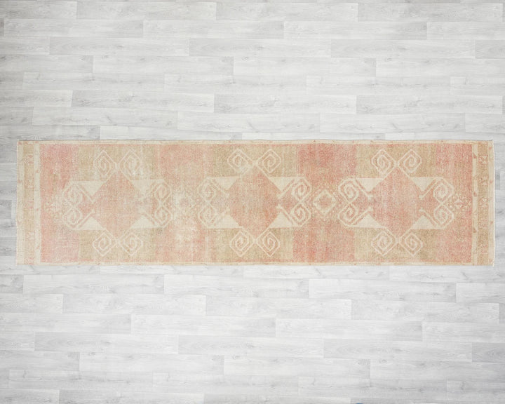 Multicolor Turkish Oushak Rug 2'10" x 10'8" Hand-Knotted | No. VR21191