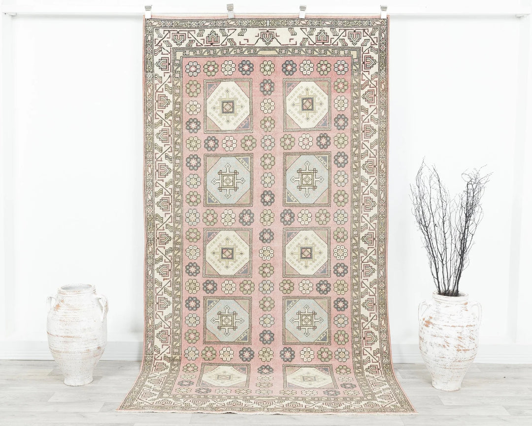 Brown Turkish Oushak Rug 4'8" x 8'11" Hand-Knotted | No. VR21377