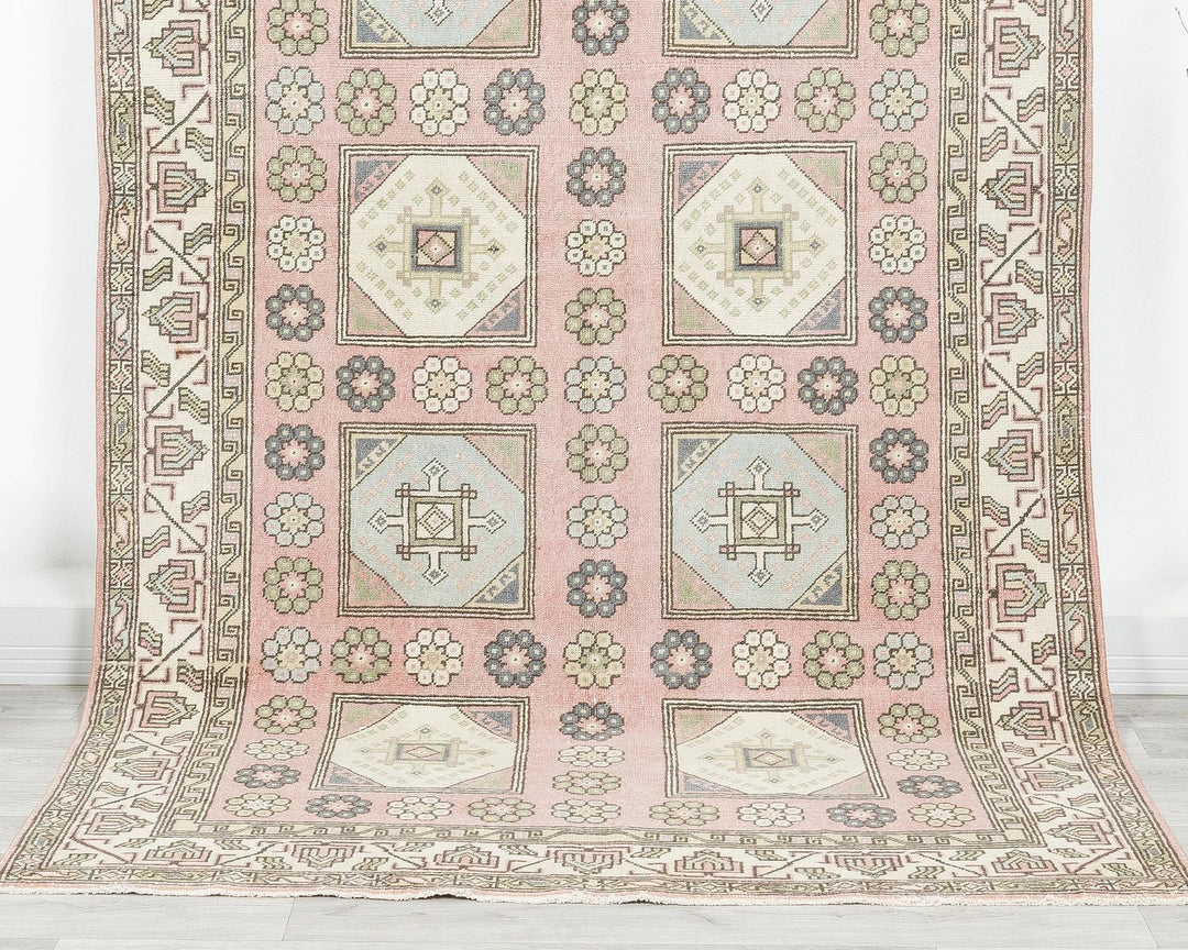 Brown Turkish Oushak Rug 4'8" x 8'11" Hand-Knotted | No. VR21377