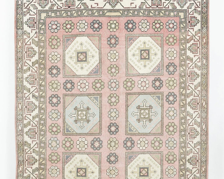 Brown Turkish Oushak Rug 4'8" x 8'11" Hand-Knotted | No. VR21377