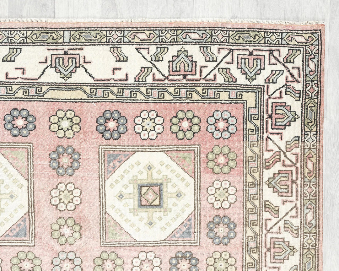 Brown Turkish Oushak Rug 4'8" x 8'11" Hand-Knotted | No. VR21377
