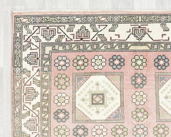 Brown Turkish Oushak Rug 4'8" x 8'11" Hand-Knotted | No. VR21377
