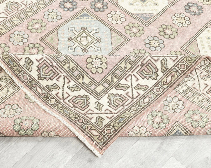 Brown Turkish Oushak Rug 4'8" x 8'11" Hand-Knotted | No. VR21377