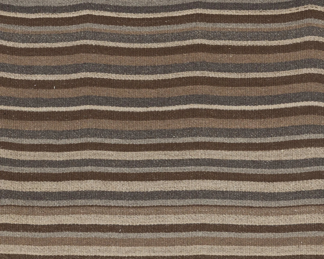 Brown Turkish Kilim Rug 2'11" x 12'9" Flat-Weave | No. VR21395