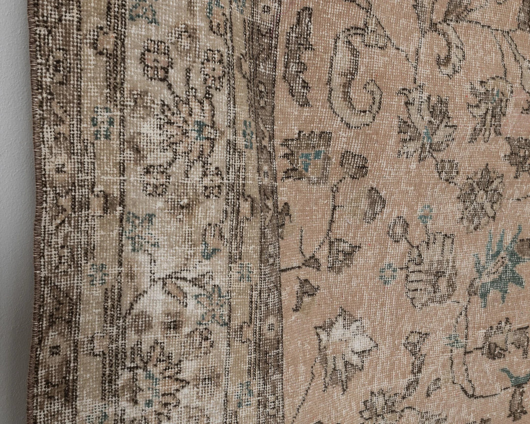 Multicolor Turkish Oushak Rug 7' 3" x 10' 11" Hand-Knotted | No. VR21458
