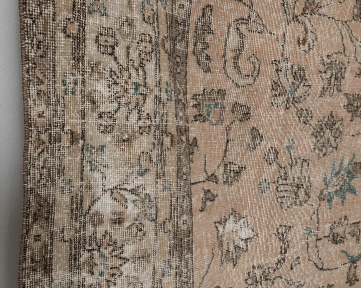 Multicolor Turkish Oushak Rug 7' 3" x 10' 11" Hand-Knotted | No. VR21458