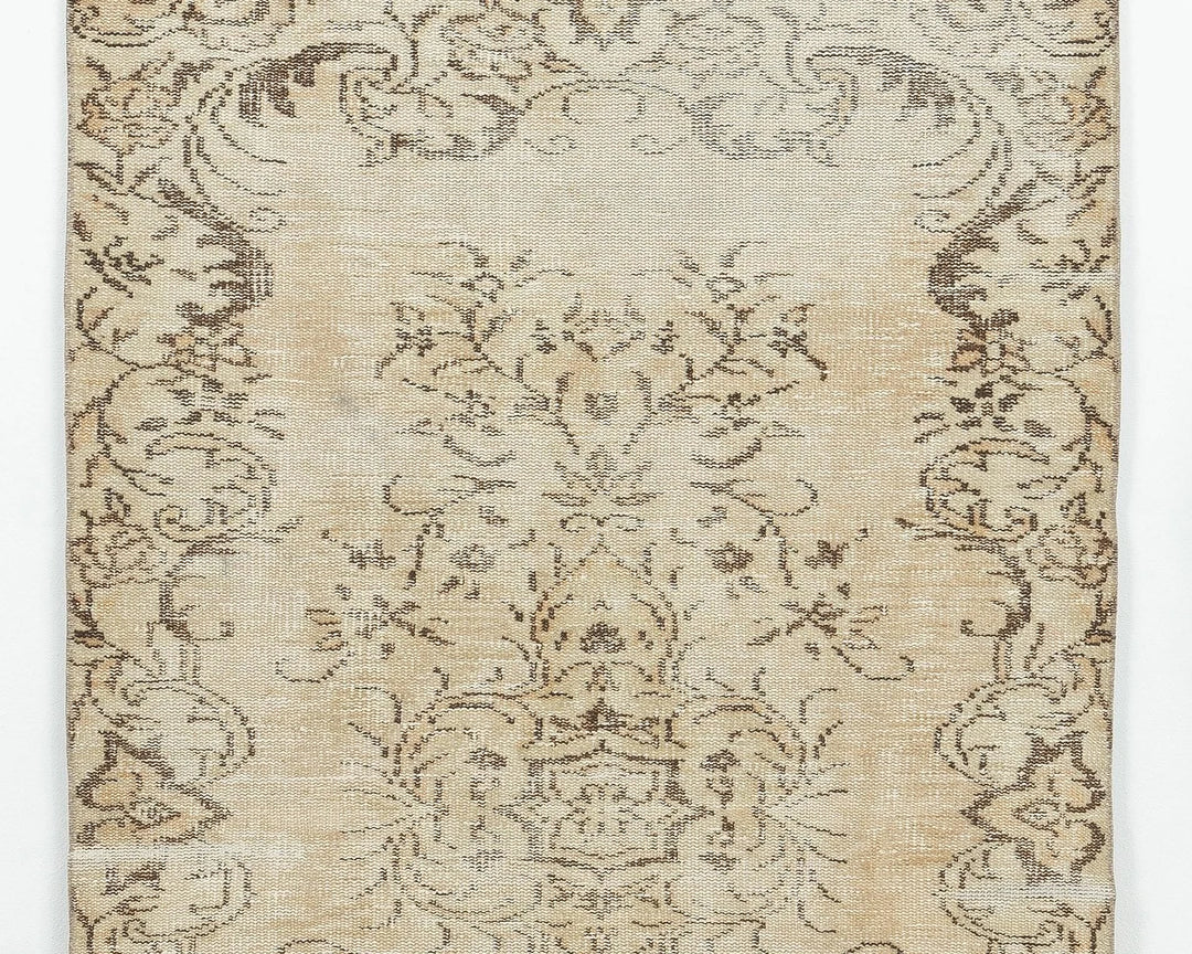 Multicolor Turkish Oushak Rug 6'8" x 3'7" Hand-Knotted | No. VR21601