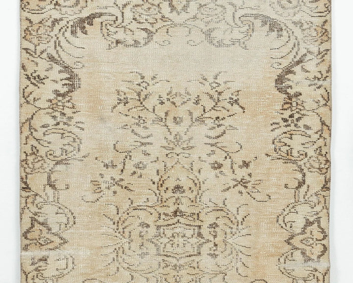 Multicolor Turkish Oushak Rug 6'8" x 3'7" Hand-Knotted | No. VR21601