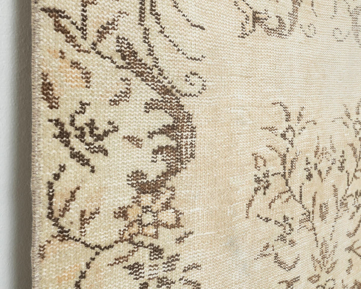 Multicolor Turkish Oushak Rug 6'8" x 3'7" Hand-Knotted | No. VR21601