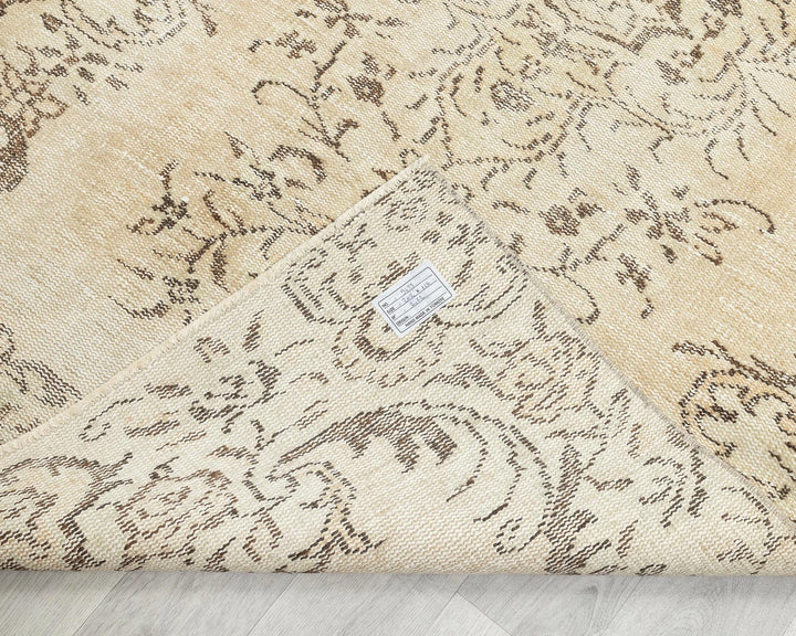 Multicolor Turkish Oushak Rug 6'8" x 3'7" Hand-Knotted | No. VR21601