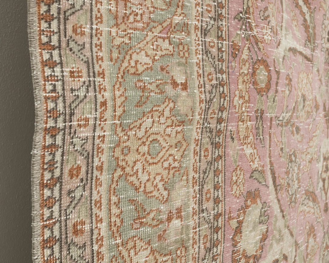 Multicolor Turkish Oushak Rug 6' 5" x 9' 11" Hand-Knotted | No. VR21607