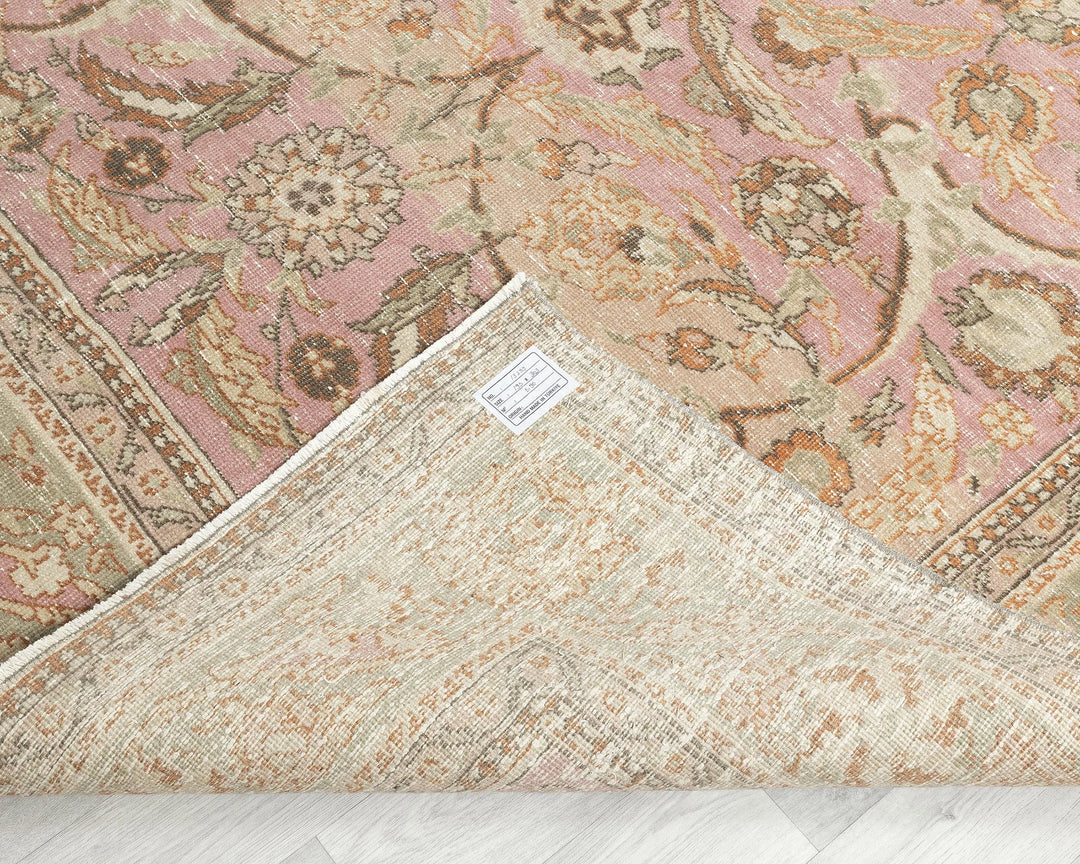 Multicolor Turkish Oushak Rug 6'5" x 9'11" Hand-Knotted | No. VR21607