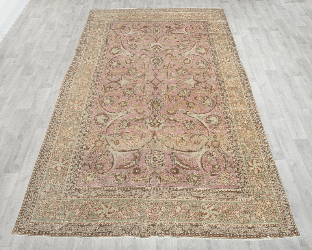 Multicolor Turkish Oushak Rug 6'5" x 9'11" Hand-Knotted | No. VR21607