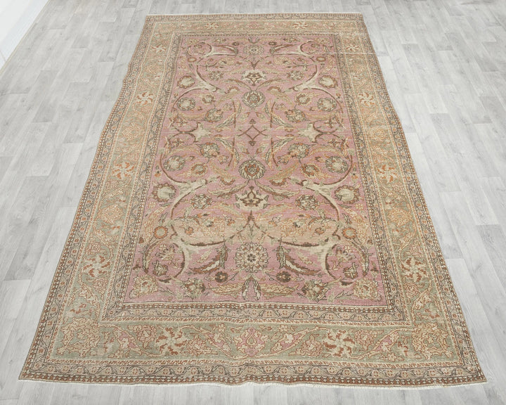 Multicolor Turkish Oushak Rug 6'5" x 9'11" Hand-Knotted | No. VR21607