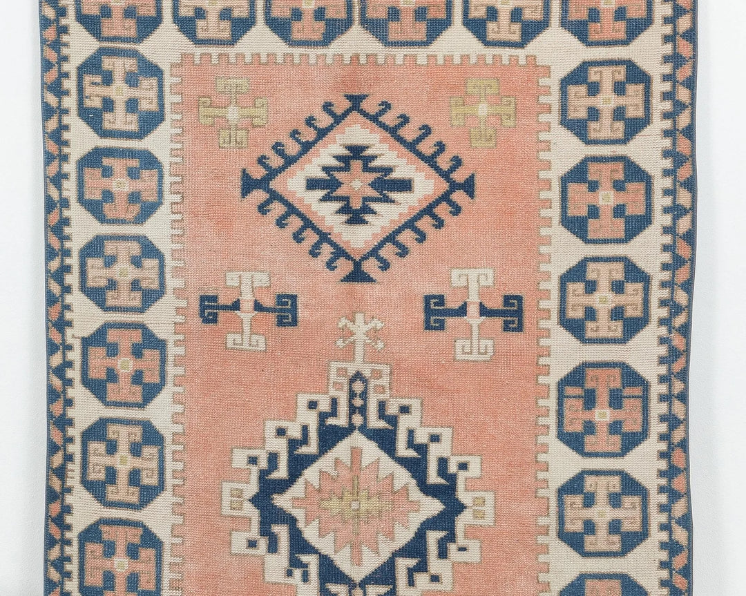 Multicolor Turkish Oushak Rug 3' 8" x 7' Hand-Knotted | No. VR21736