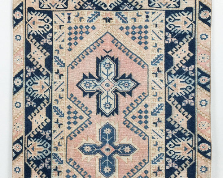 Multicolor Turkish Oushak Rug 3' 7" x 6' 1" Hand-Knotted | No. VR21846