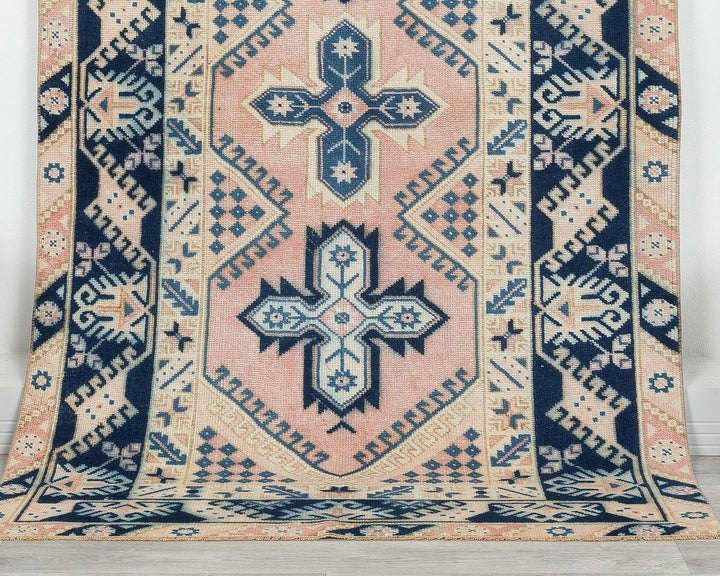 Multicolor Turkish Oushak Rug 3' 7" x 6' 1" Hand-Knotted | No. VR21846