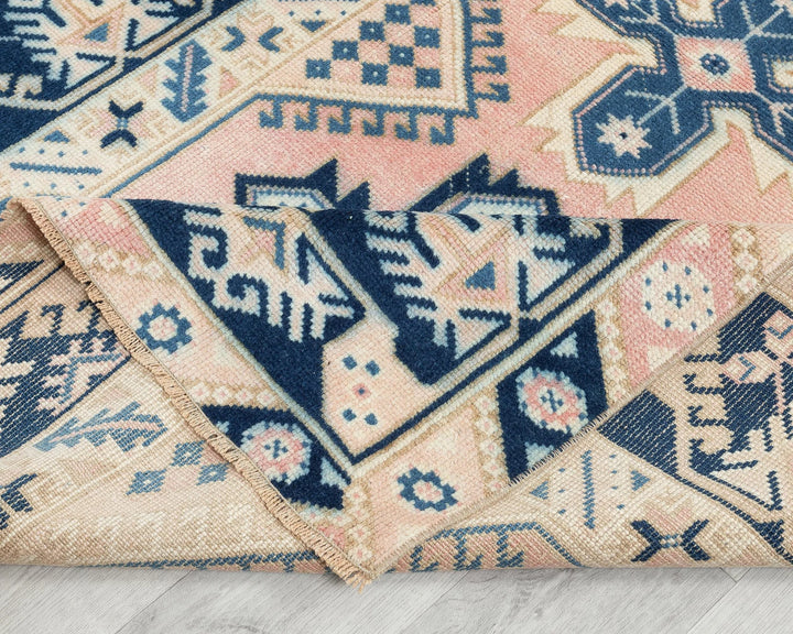 Multicolor Turkish Oushak Rug 3' 7" x 6' 1" Hand-Knotted | No. VR21846