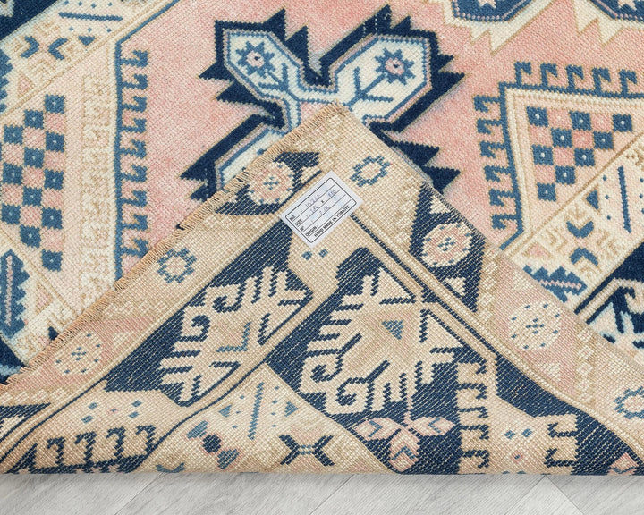 Multicolor Turkish Oushak Rug 3' 7" x 6' 1" Hand-Knotted | No. VR21846