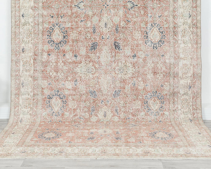 Multicolor Turkish Oushak Rug 6'2" x 9'10" Hand-Knotted | No. VR21862
