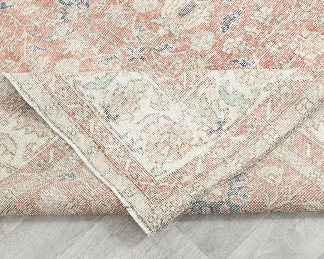 Multicolor Turkish Oushak Rug 6'2" x 9'10" Hand-Knotted | No. VR21862
