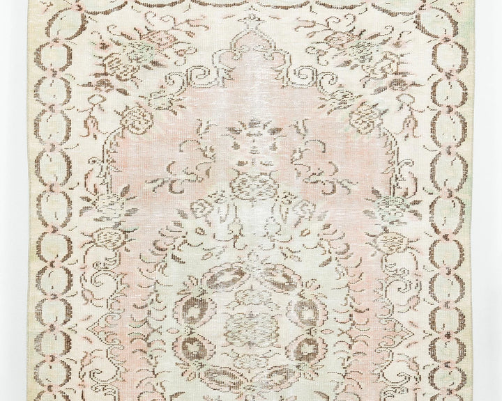 Multicolor Turkish Oushak Rug 8' x 5' 1" Hand-Knotted | No. VR21907