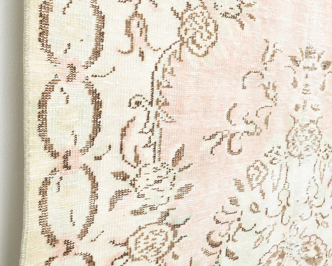 Multicolor Turkish Oushak Rug 8' x 5' 1" Hand-Knotted | No. VR21907