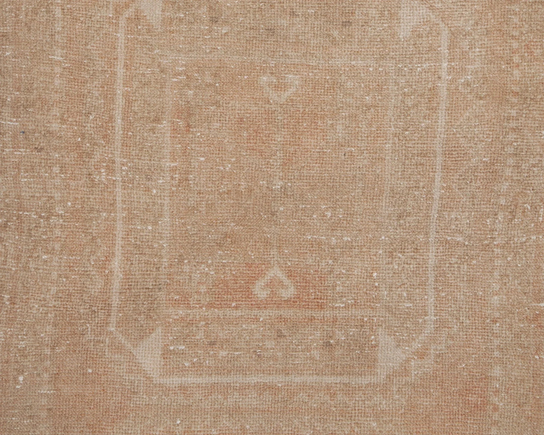 Beige Turkish Oushak Rug 3'5" x 10'11" Hand-Knotted | No. VR21921