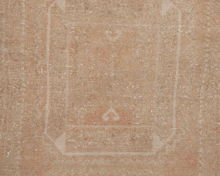 Beige Turkish Oushak Rug 3'5" x 10'11" Hand-Knotted | No. VR21921