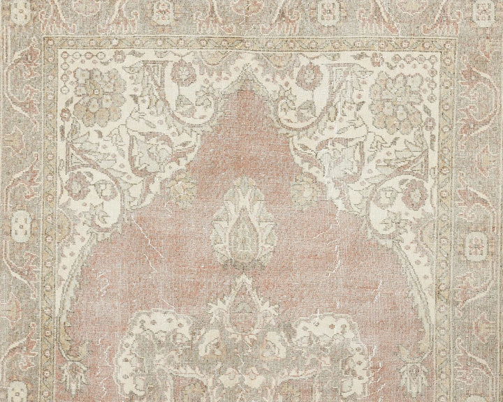 Multicolor Turkish Oushak Rug 6'1" x 10'7" Hand-Knotted detail