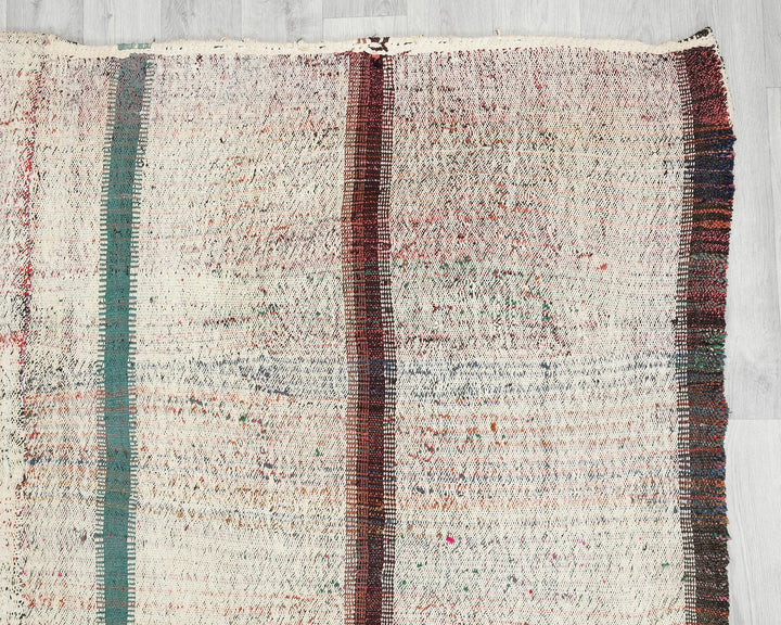 Multicolor Turkish Kilim Rug 6' 6" x 9' 9" Flat-Weave | No. VR22033