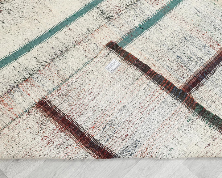 Multicolor Turkish Kilim Rug 6' 6" x 9' 9" Flat-Weave | No. VR22033