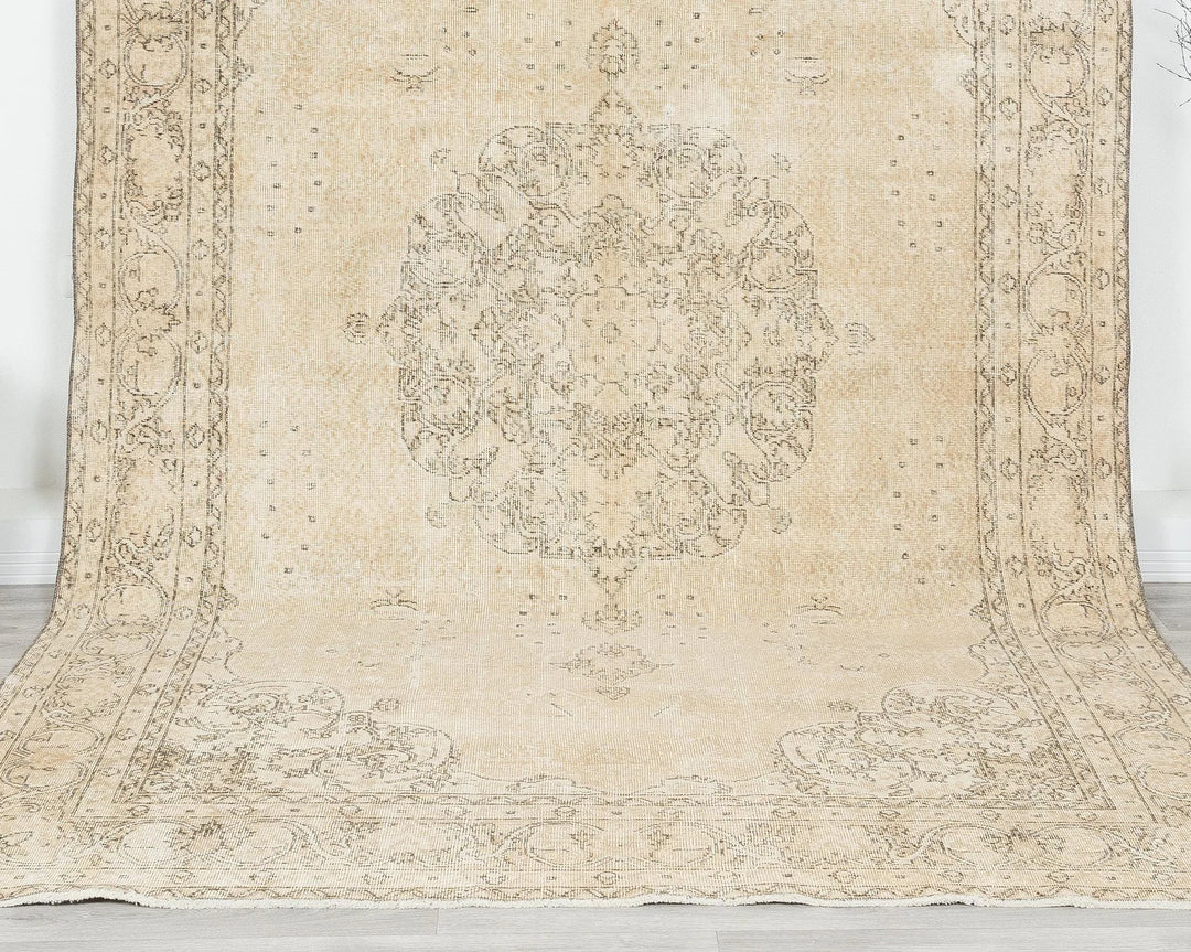 Multicolor Turkish Oushak Rug 6' x 10' 6" Hand-Knotted | No. VR22237