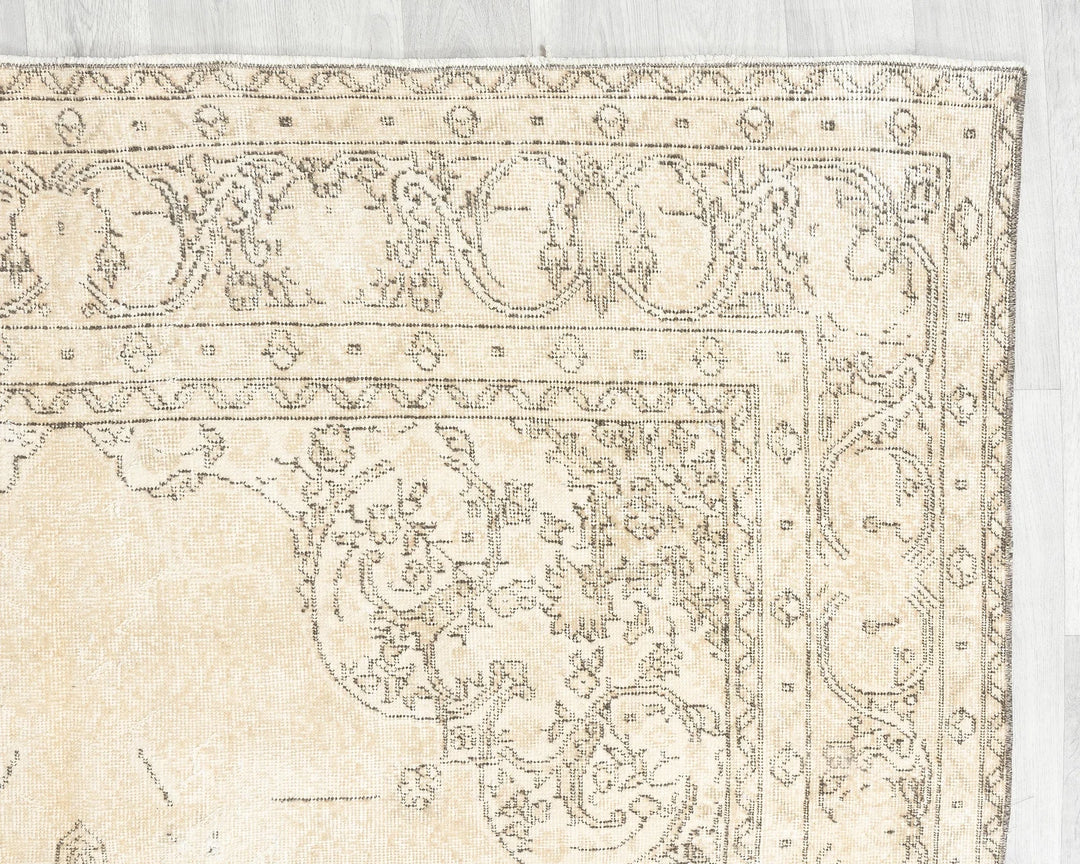 Multicolor Turkish Oushak Rug 6' x 10' 6" Hand-Knotted | No. VR22237